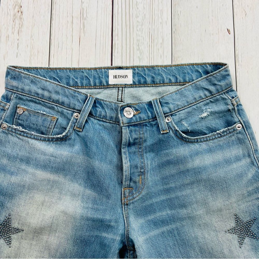 🇬🇧Hudson Riley Crop Relaxed Straight Jeans Size 26 - Picture 6 of 13